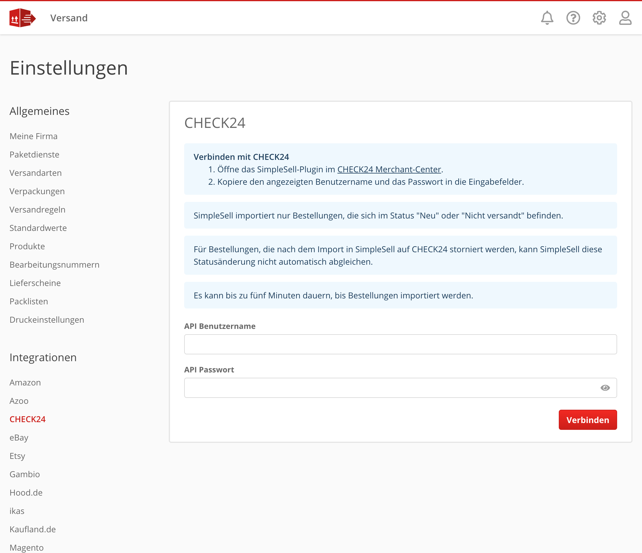 CHECK24-Integration