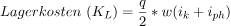 Lagerkosten berechnen